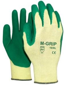 M-Safe All round Latex SIZE 11/XXL (Groen/Geel)