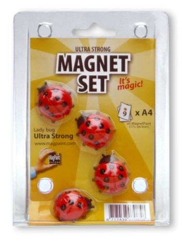 MagPaint magneet lieveheersbeestje 4 stuks