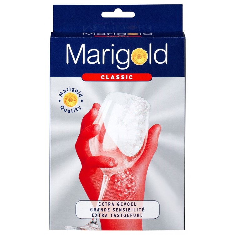 Marigold Classic huishoudhandschoen rood, maat L