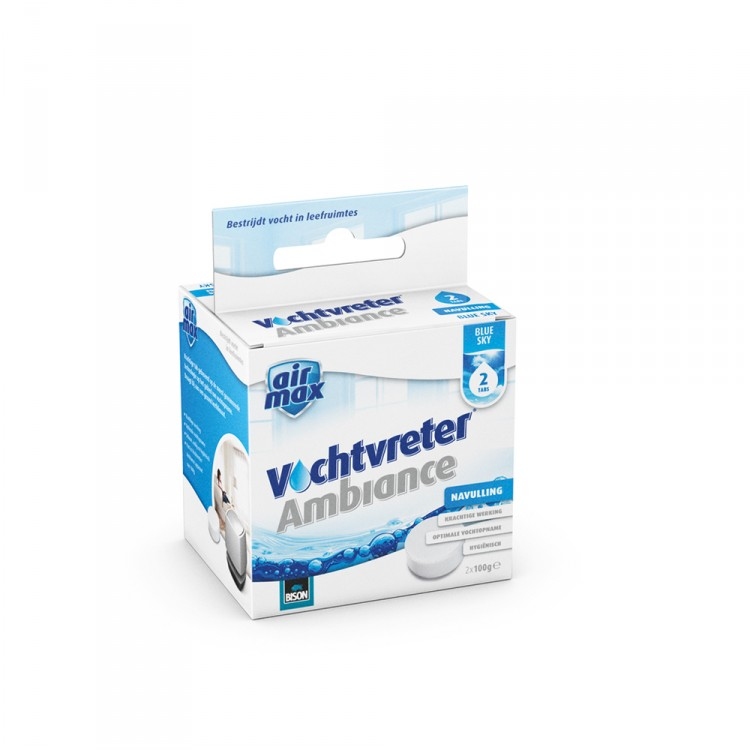 Navulling vochtvreter ambiance tab blue sky 100 g 2 stuks.