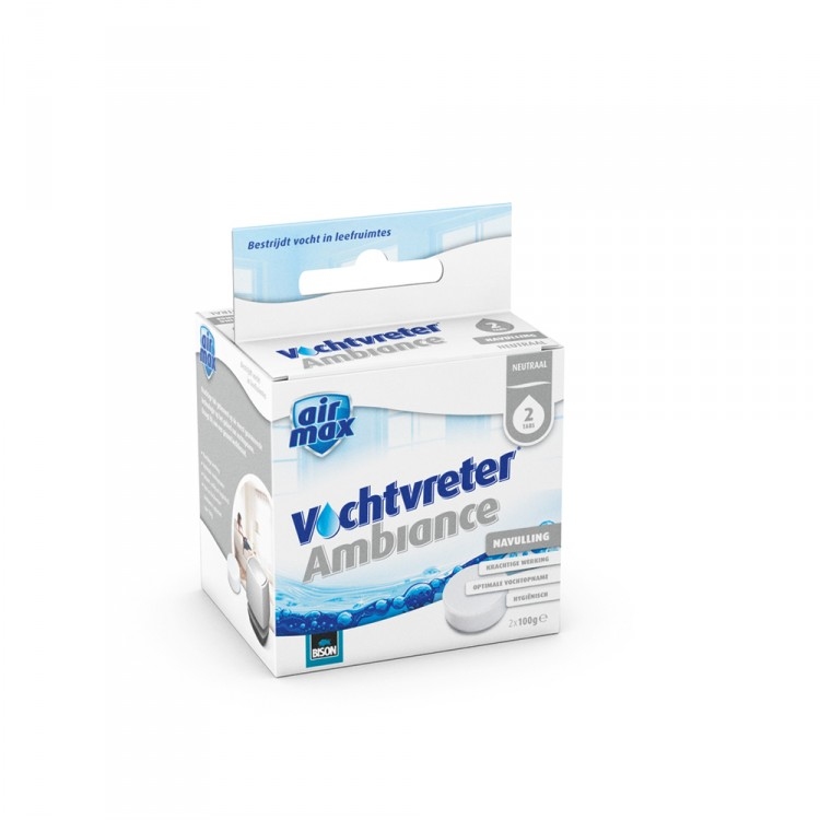 Navulling vochtvreter ambiance tab neutral 100 g 2 stuks.
