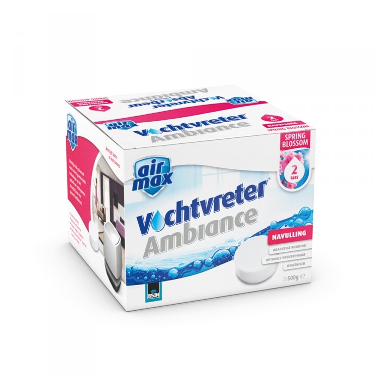 Navulling vochtvreter ambiance tab springblossom 500g 2stuks
