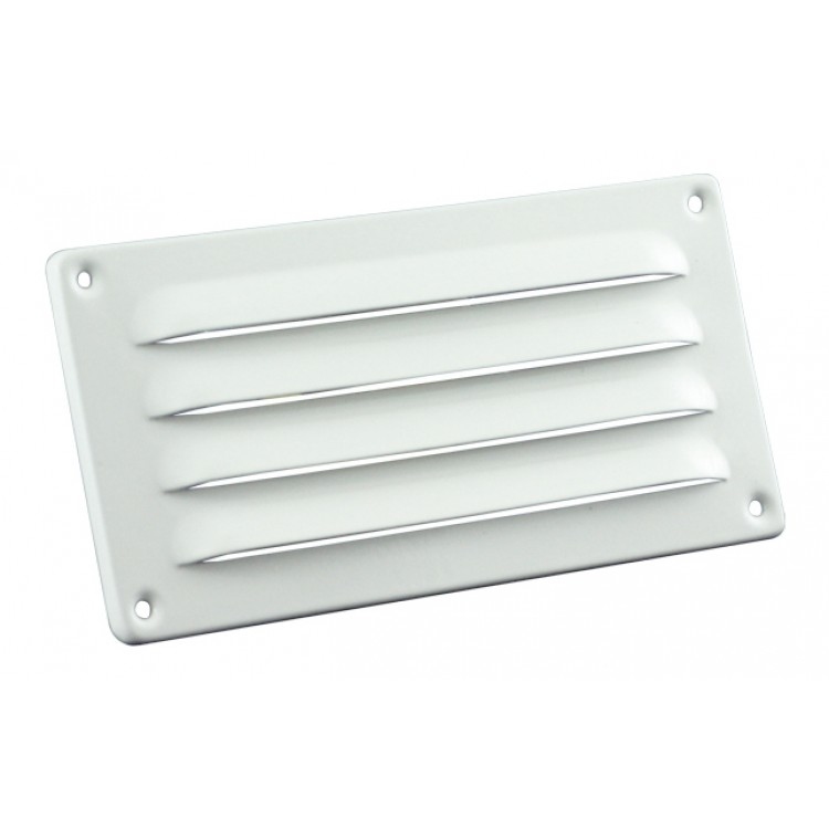 Nedco schoepenrooster aluminium 180 x 90 mm wit.