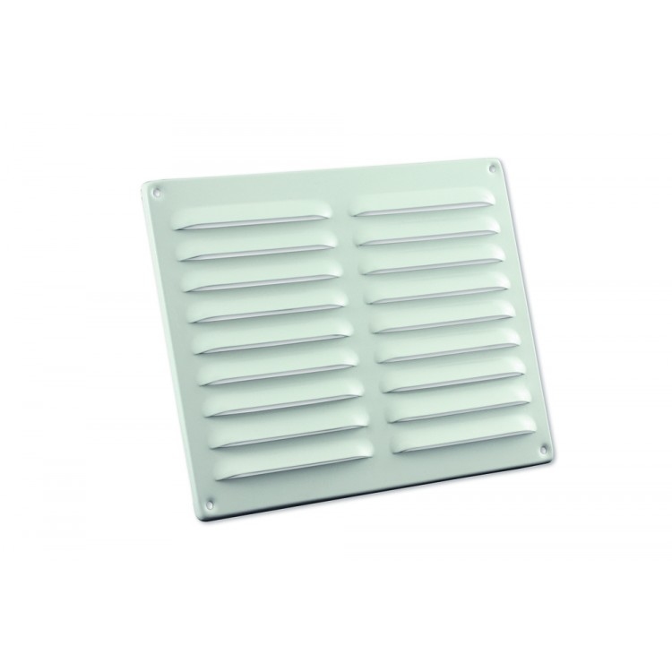 Nedco schoepenrooster aluminium 250 x 200 mm wit.