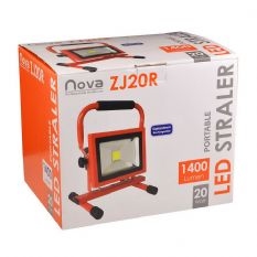 Oplaadbare 20W LED straler 4000K 1400 lumen