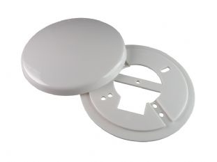 Plafondplaat rond in blister 2 delig.