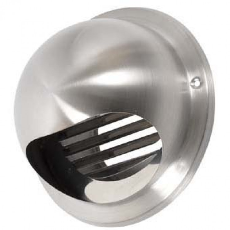 Plieger buitenrooster bol ø 125 mm rvs.