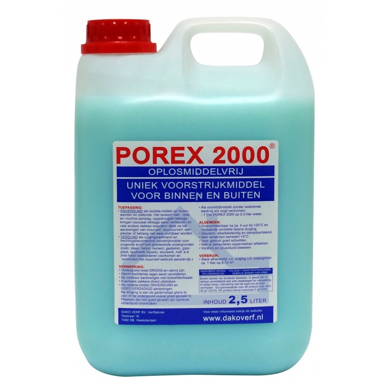 Porex voorstrijk 2000 2,5 liter