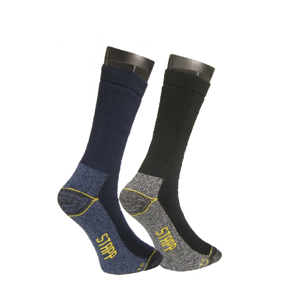 Sok Stappyellow, -All-round-WORKER, (2 paar), zwart- 47/50