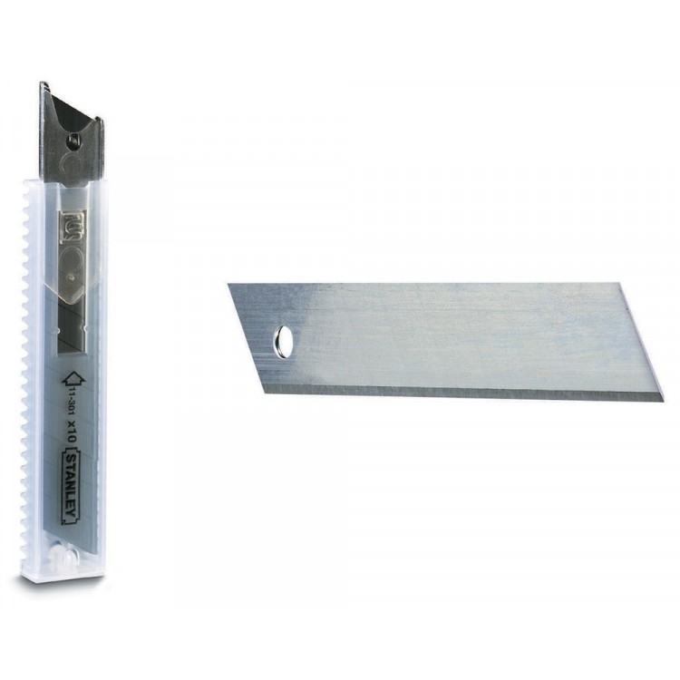Stanley mes staal 18 mm x 112 mm 10 stuks. (0-11-301).