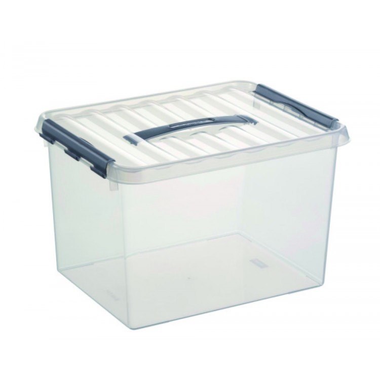 Sunware Q-line opbergbox transparant 22 l