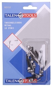 Takkengeleiders metaal 10 stuks.