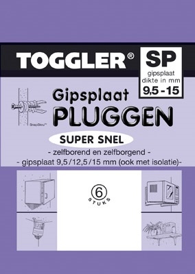 Toggler gipsplaatplug SP 6 stuks.