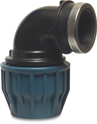Tyleen Knie 90° 25 mm x 1/2" binnendraad