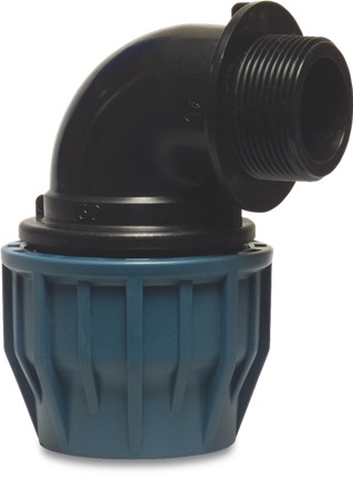 Tyleen Knie 90° 25 mm x 3/4" buitendraad