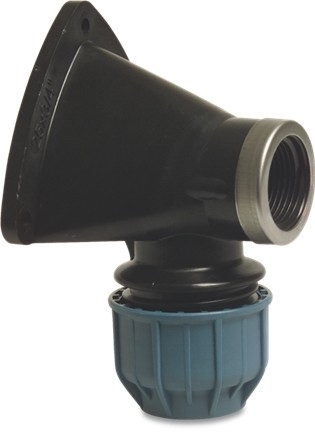 Tyleen Muurplaat 90° 25 mm x 3/4" binnendraad