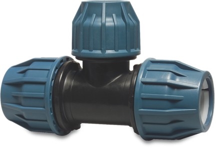 Tyleen T-stuk verloop 90° 32 mm x 25 mm x 32 mm