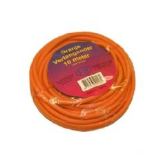 Verlengkabel 10 meter 2x1mm H05VV oranje