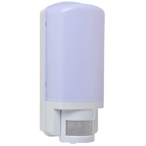 Wand armatuur E27 + PIR wit.