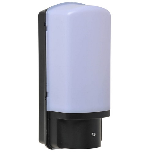 Wand armatuur E27+licht/donker zwart.