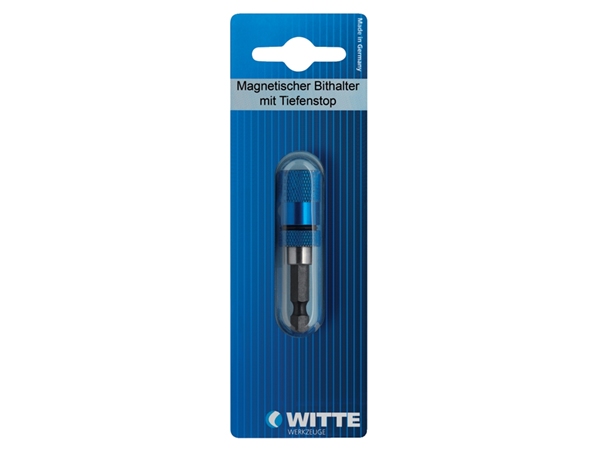 Witte Bitkaart 1x Bithouder 60mm snelwisselaar.