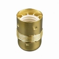 Fitting E27 metaal glad messing.