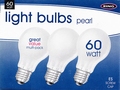 Ring, 3 x 60 watt Light Bulbs.