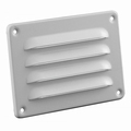 Nedco schoepenrooster aluminium 130 x 90 mm wit.