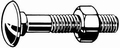 (ELVZ) Slotbout met zeskantmoer 10 X 50 MM (100 stuks)